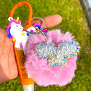 Lip gloss keychain